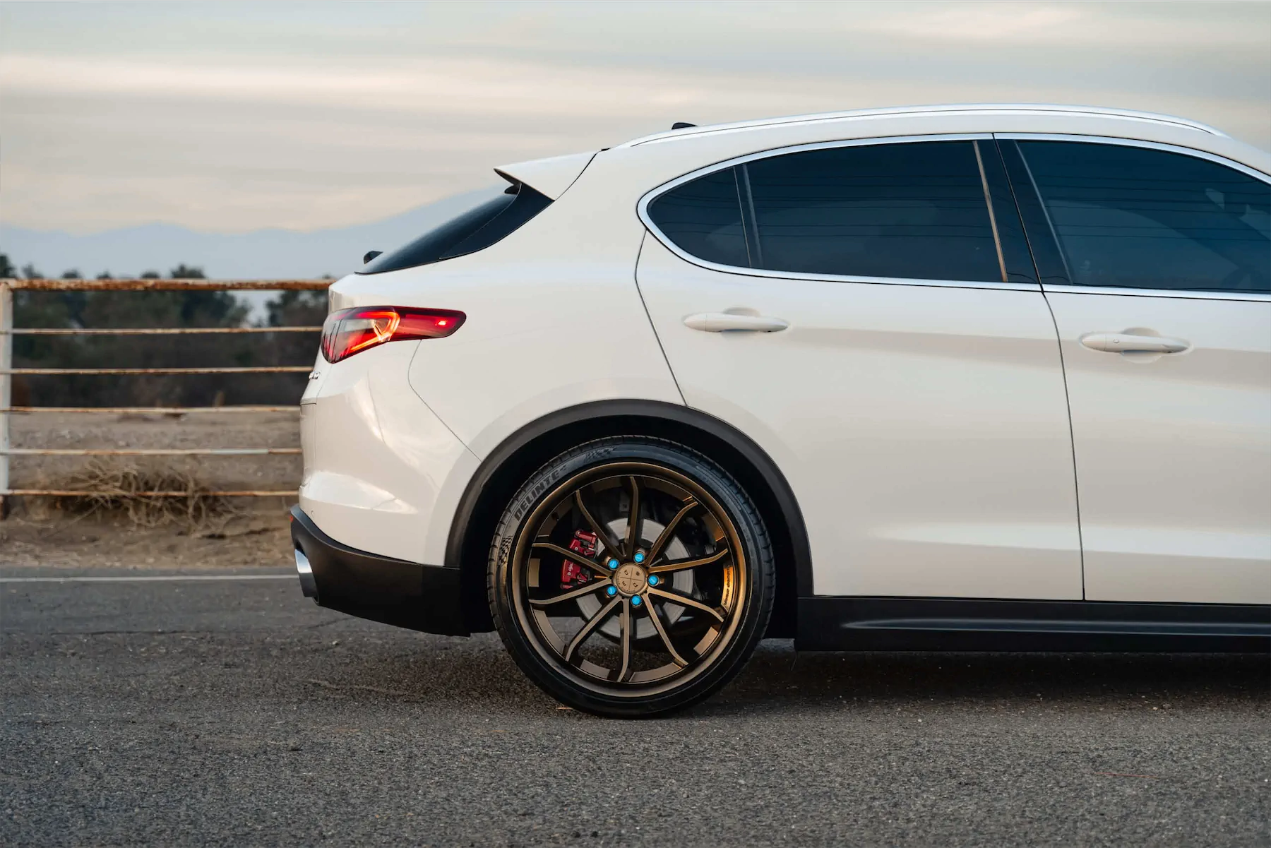 2020 Alfa Romeo Stelvio on Blaque Diamond BD-23 Bronze Wheels