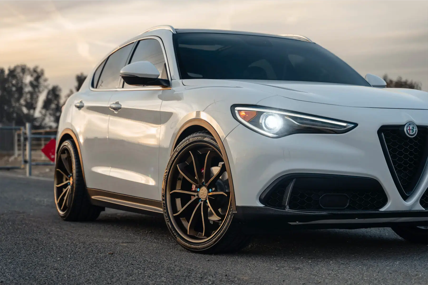 2020 Alfa Romeo Stelvio on Blaque Diamond BD-23 Bronze Wheels