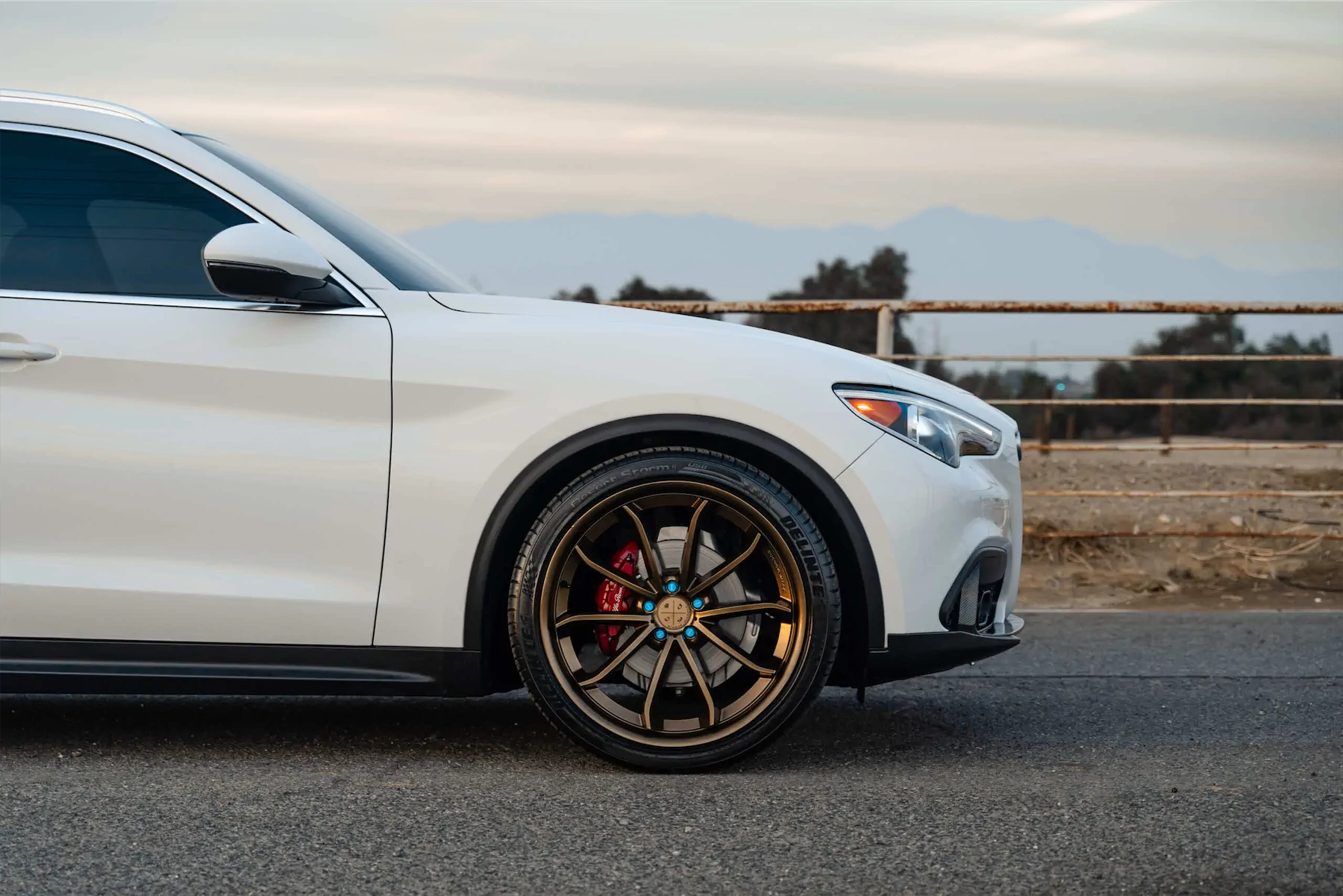 2020 Alfa Romeo Stelvio on Blaque Diamond BD-23 Bronze Wheels