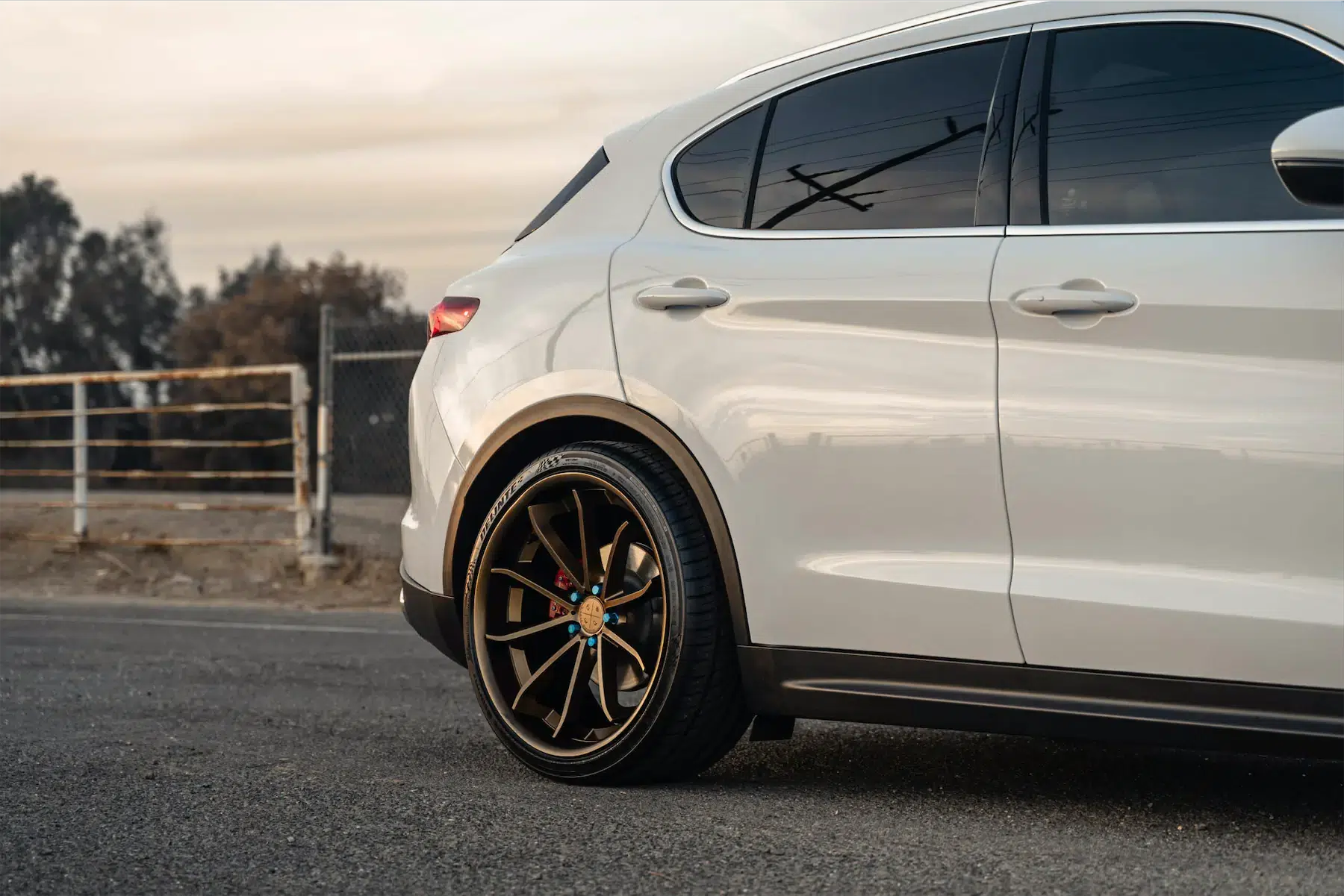 2020 Alfa Romeo Stelvio on Blaque Diamond BD-23 Bronze Wheels