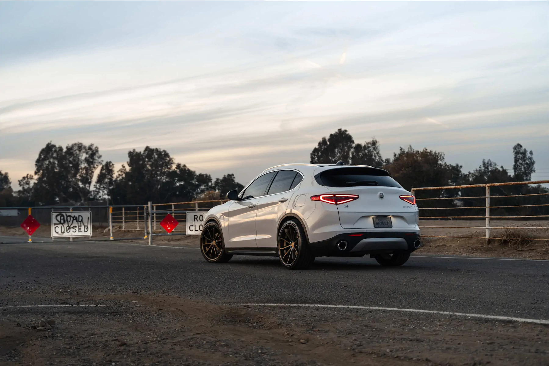 2020 Alfa Romeo Stelvio on Blaque Diamond BD-23 Bronze Wheels