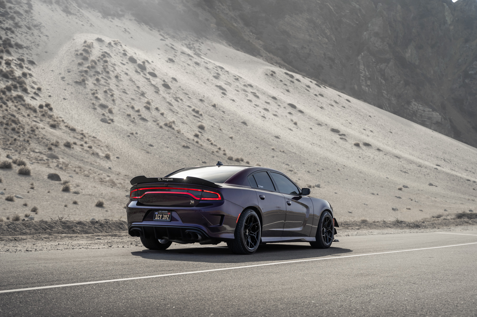 A 2019 Dodge Charger Scat Pack on Blaque Diamond BD-F25 Gloss Black Wheels