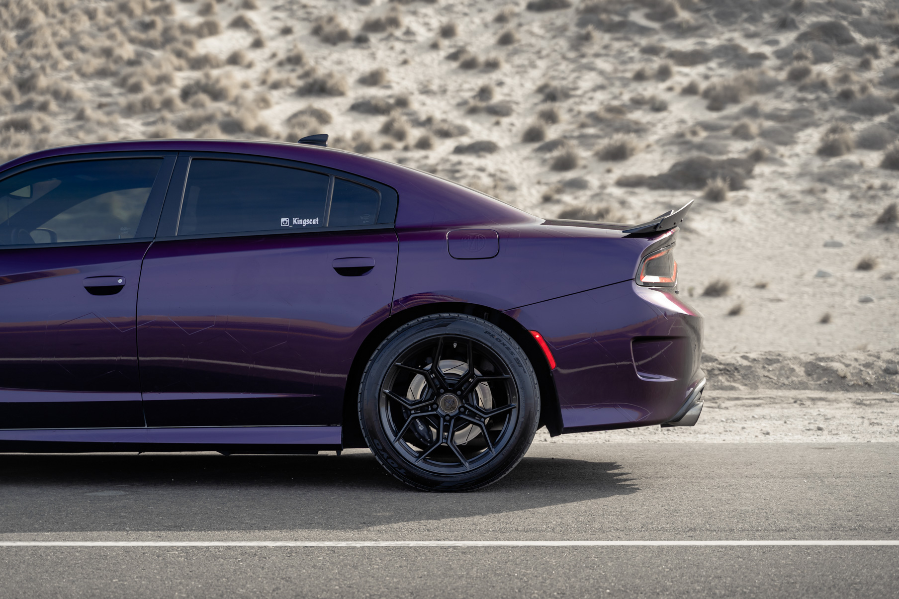 A 2019 Dodge Charger Scat Pack on Blaque Diamond BD-F25 Gloss Black Wheels