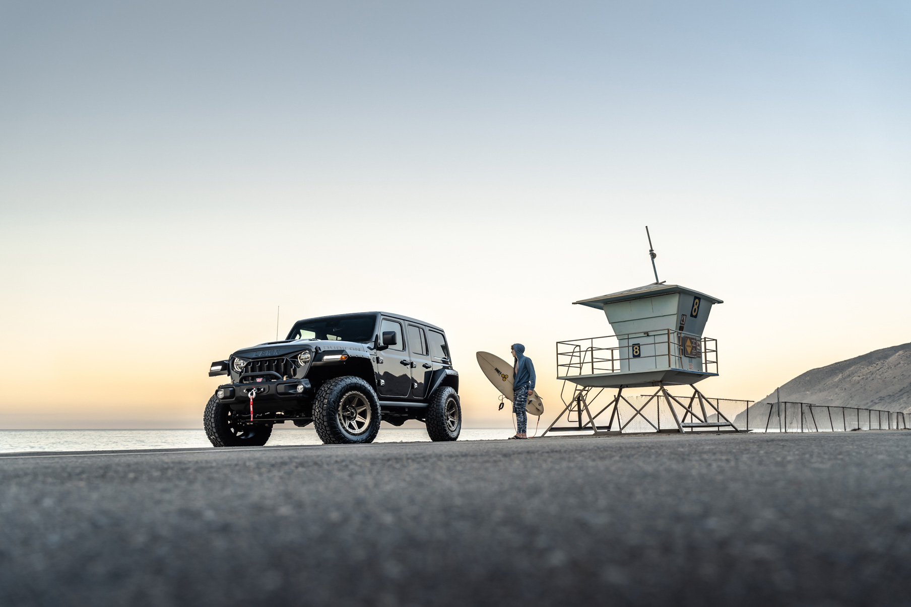 A 2021 Jeep Wrangler Rubicon on Blaque Diamond BD-O102 Matte Bronze Wheels