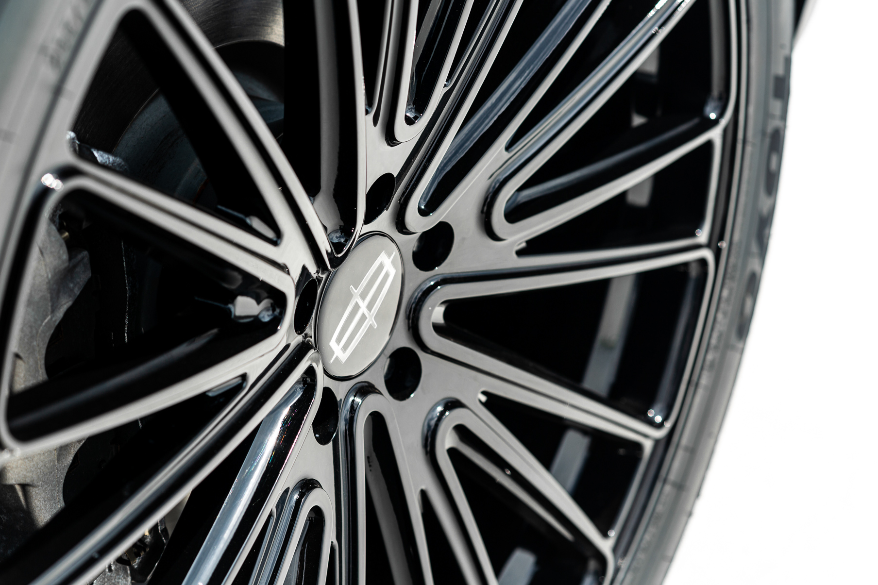 A 2023 Lincoln Aviator on Blaque Diamond BD-715 Gloss Black Wheels