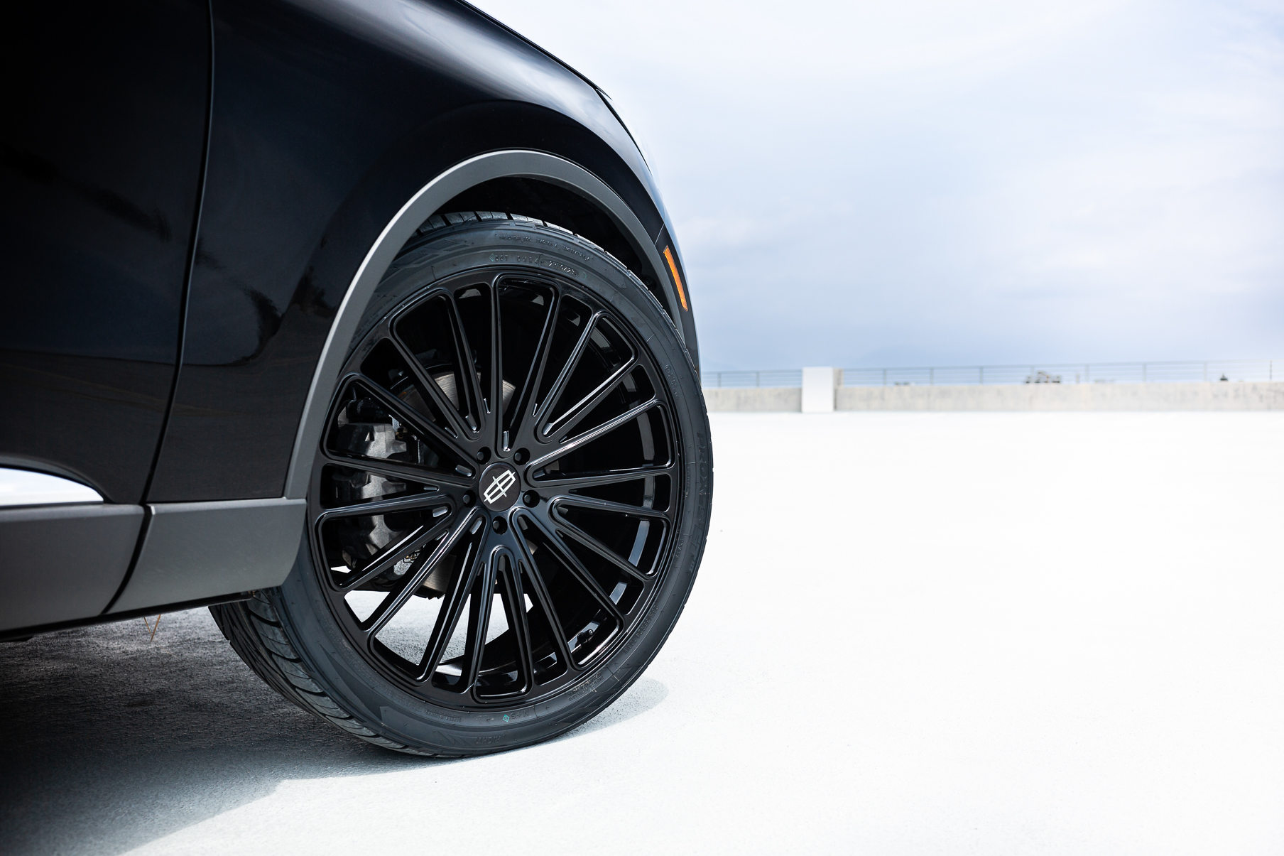 A 2023 Lincoln Aviator on Blaque Diamond BD-715 Gloss Black Wheels