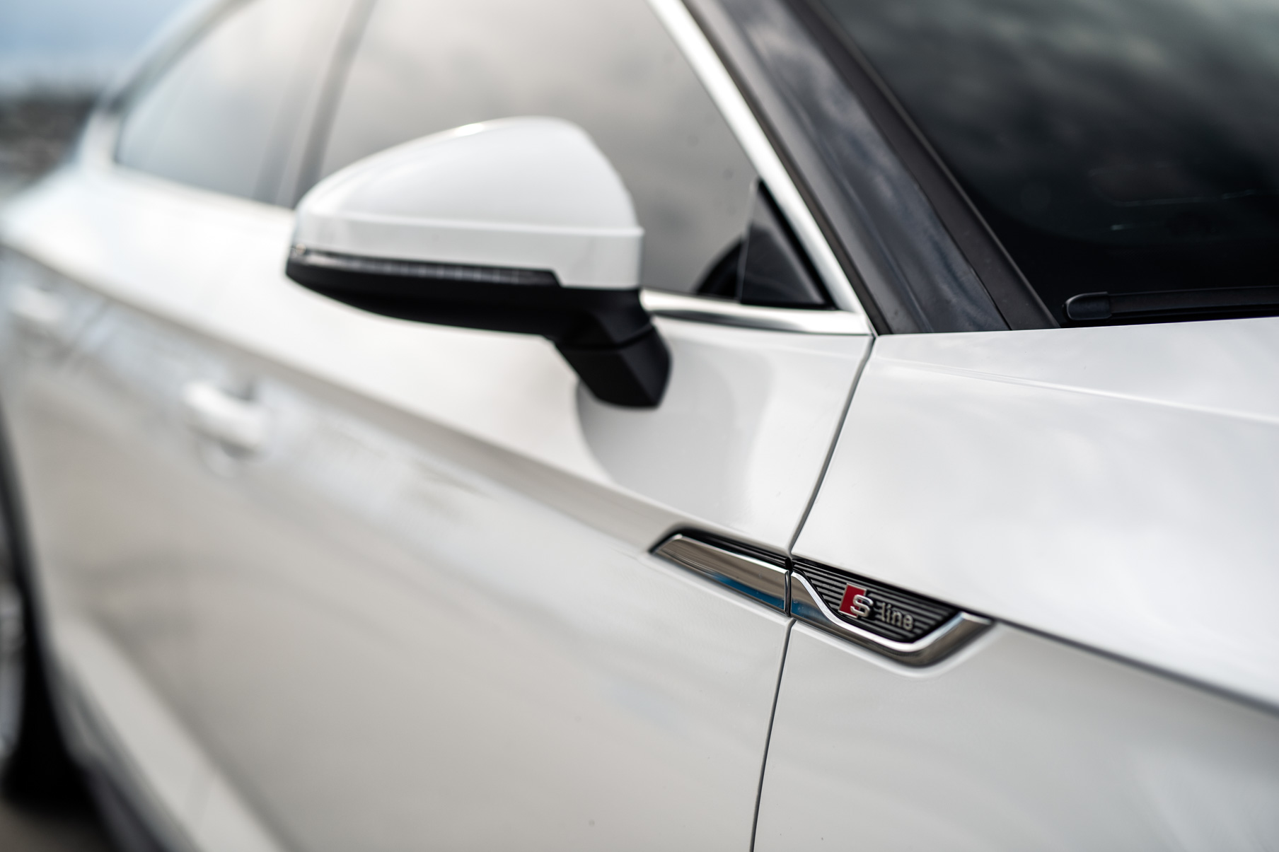 A 2019 Audi S5 on Blaque Diamond BD-27 Brushed Silver Wheels