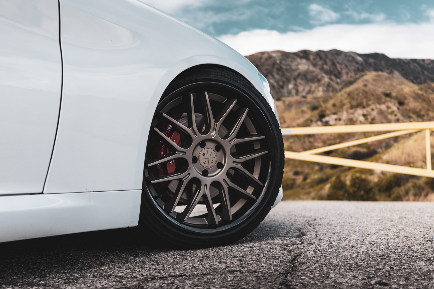 A 2019 Romeo Giulia on Blaque Diamond BD-27 Bronze Wheels