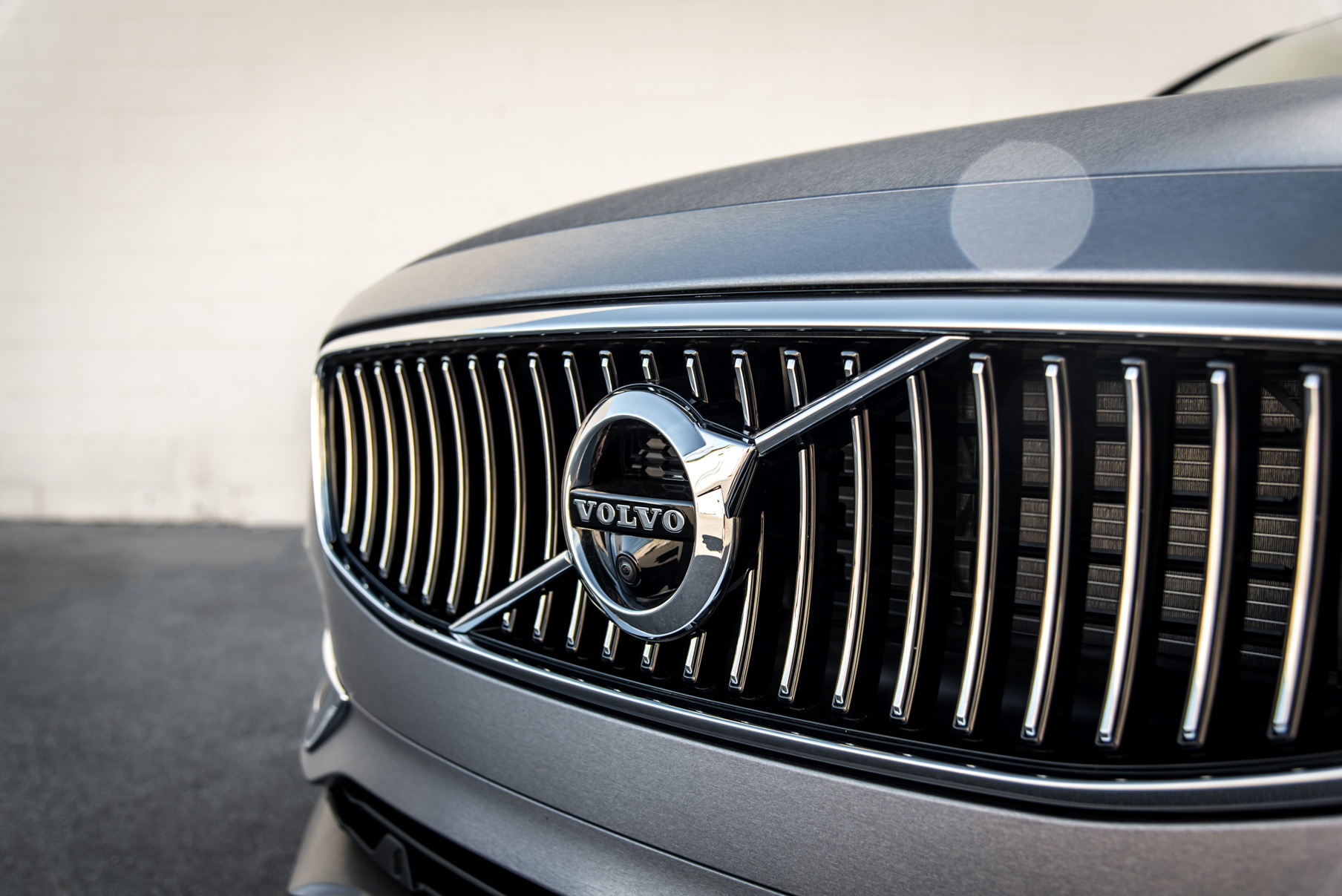A Brushed Grey 2017 Volvo S90 on Blaque Diamond BD-23 Black Chrome with SS Lip Wheels