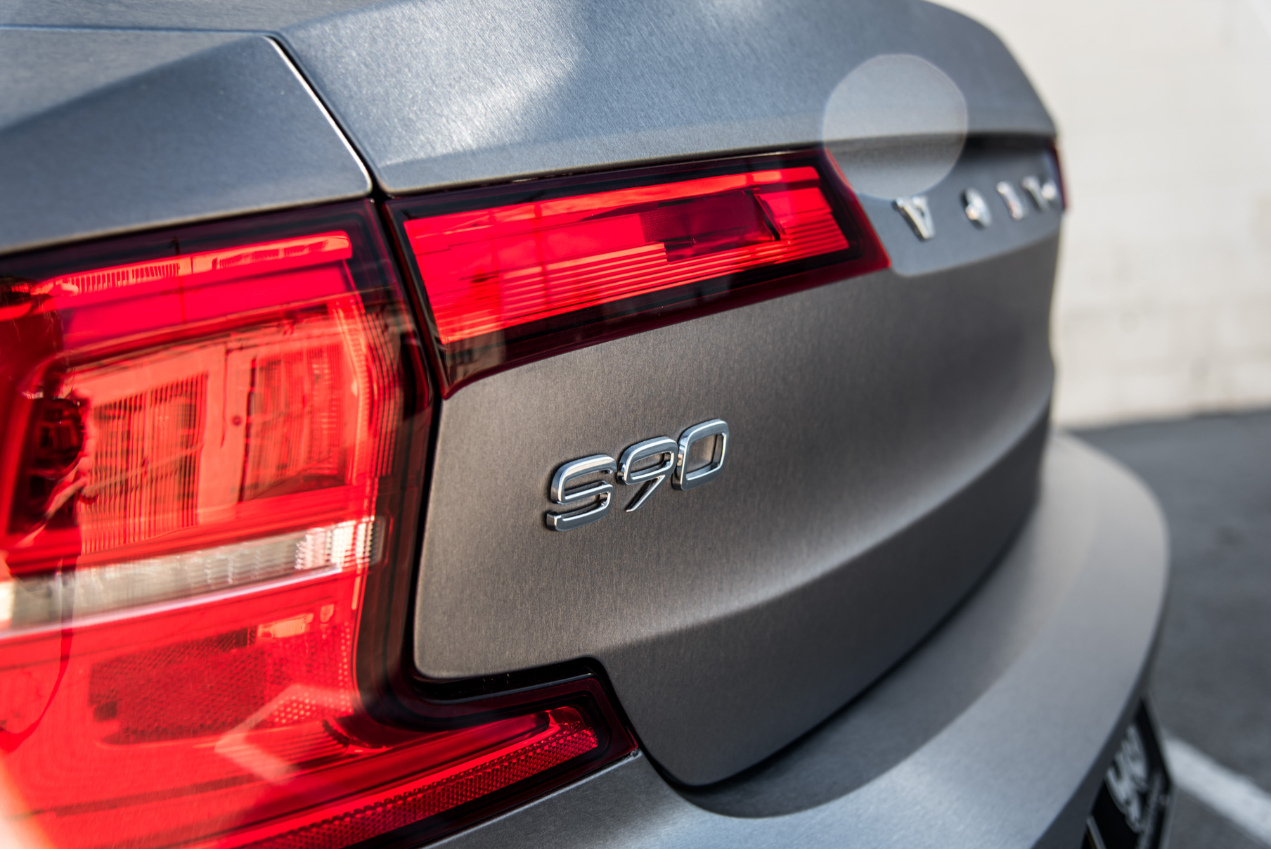 A Brushed Grey 2017 Volvo S90 on Blaque Diamond BD-23 Black Chrome with SS Lip Wheels