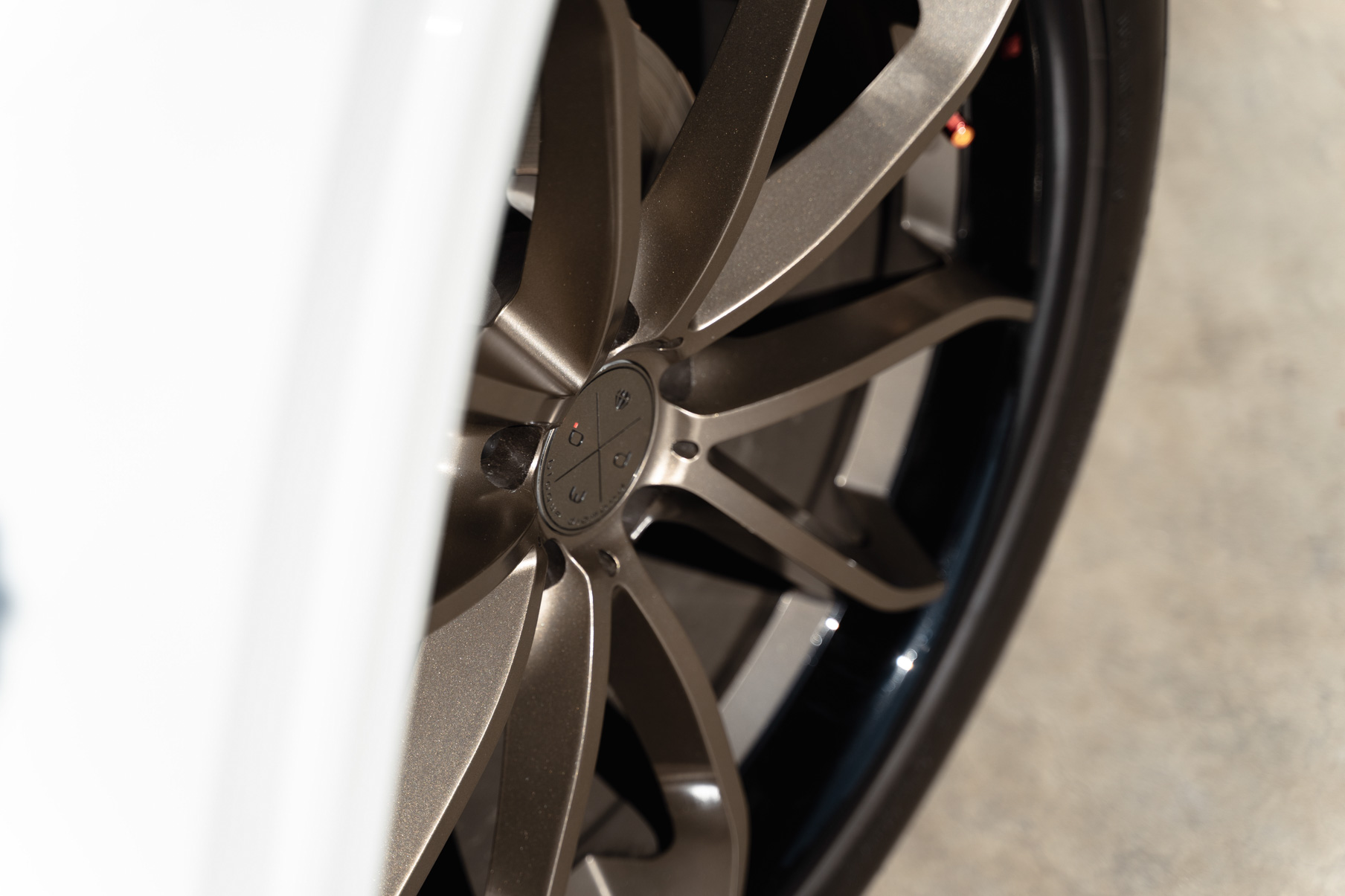 A 2018 Volkswagen Atlas on Blaque Diamond BD-23 22 inch Matte Bronze Wheels