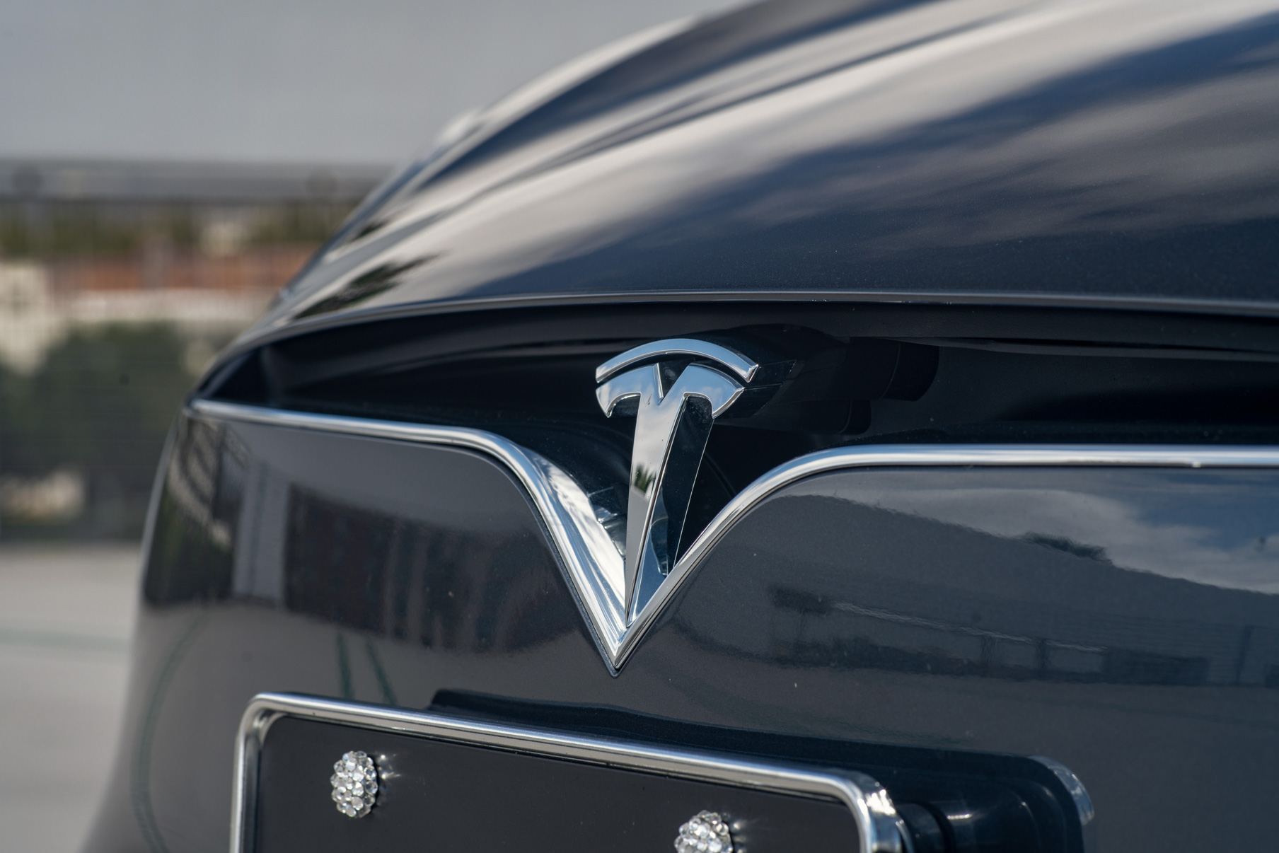 A 2017 Tesla Model S 100D on Blaque Diamond BD-23 20 Inch Gloss Black Wheels