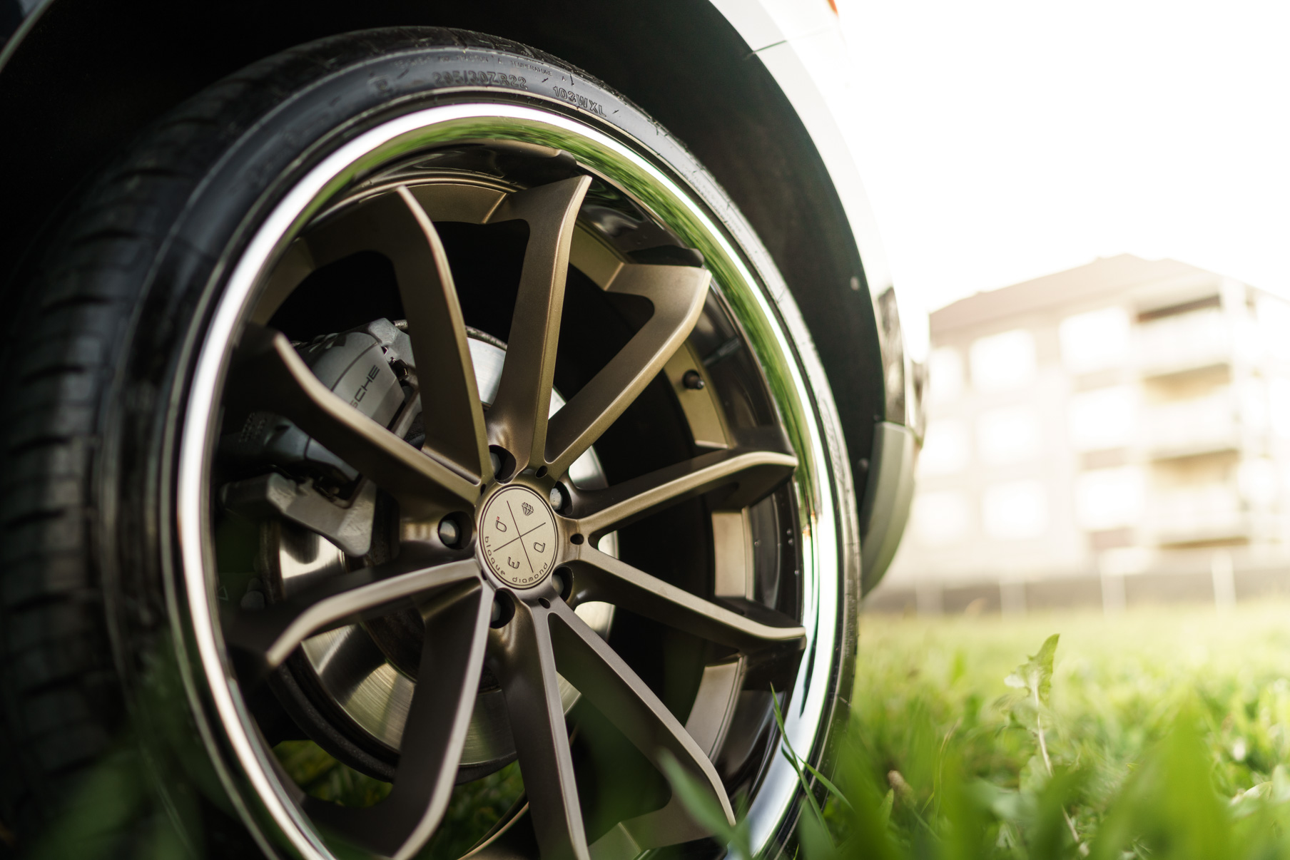 A 2017 Porsche Macan S on Blaque Diamond BD-23 Bronze Wheels