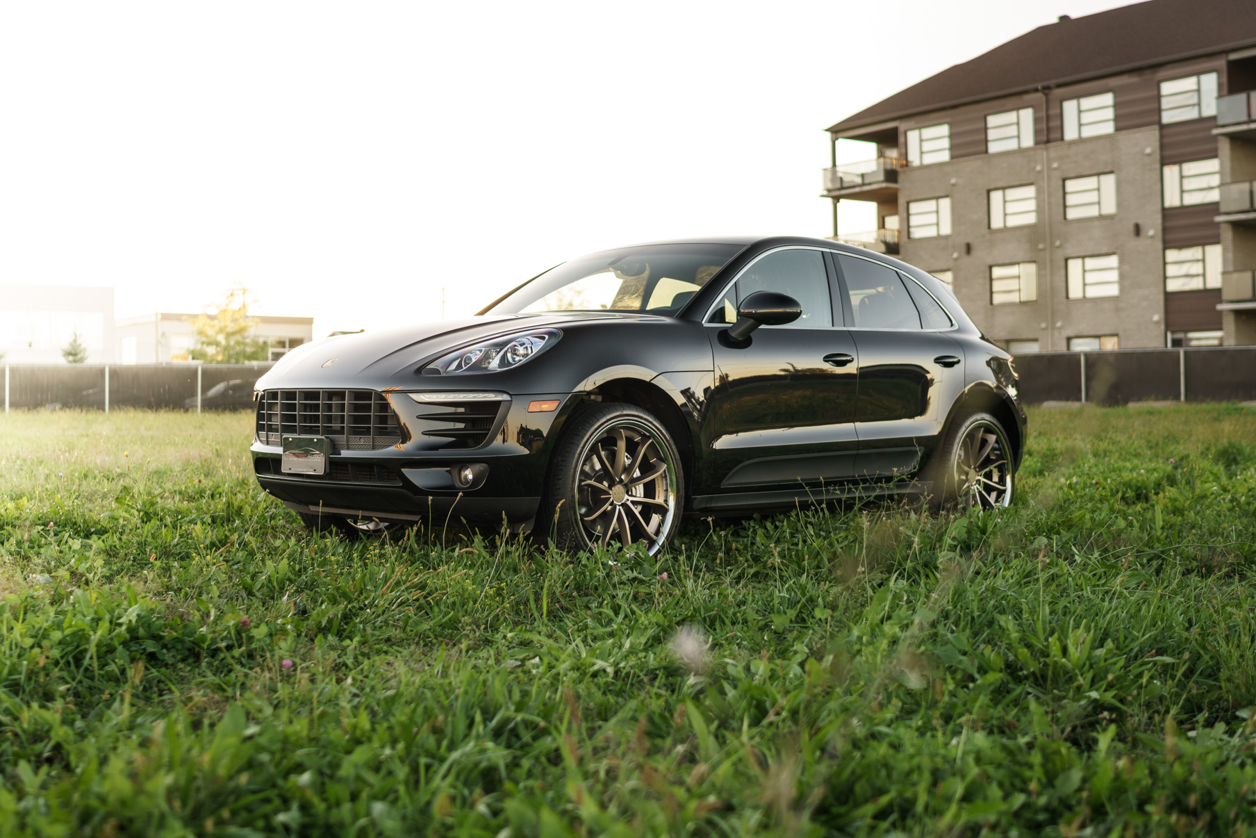 A 2017 Porsche Macan S on Blaque Diamond BD-23 Bronze Wheels