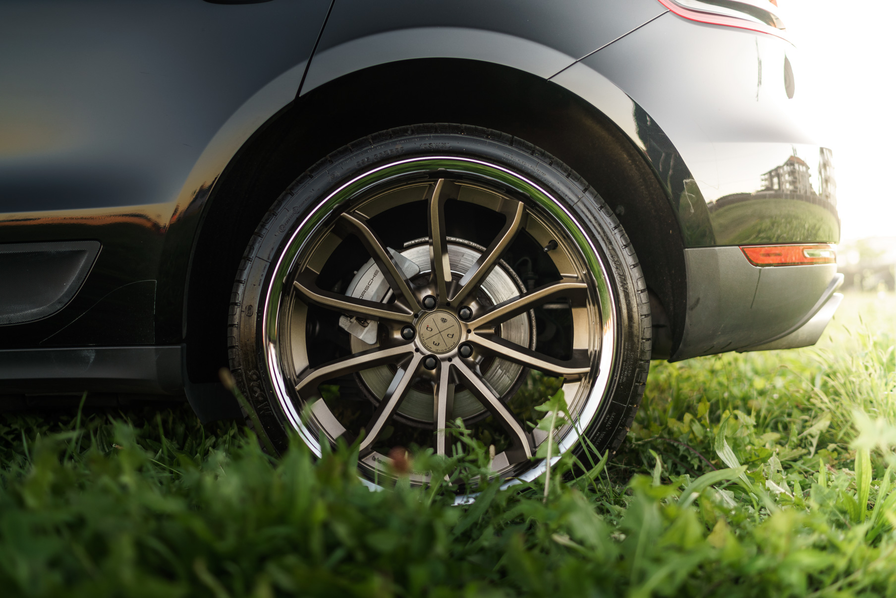 A 2017 Porsche Macan S on Blaque Diamond BD-23 Bronze Wheels