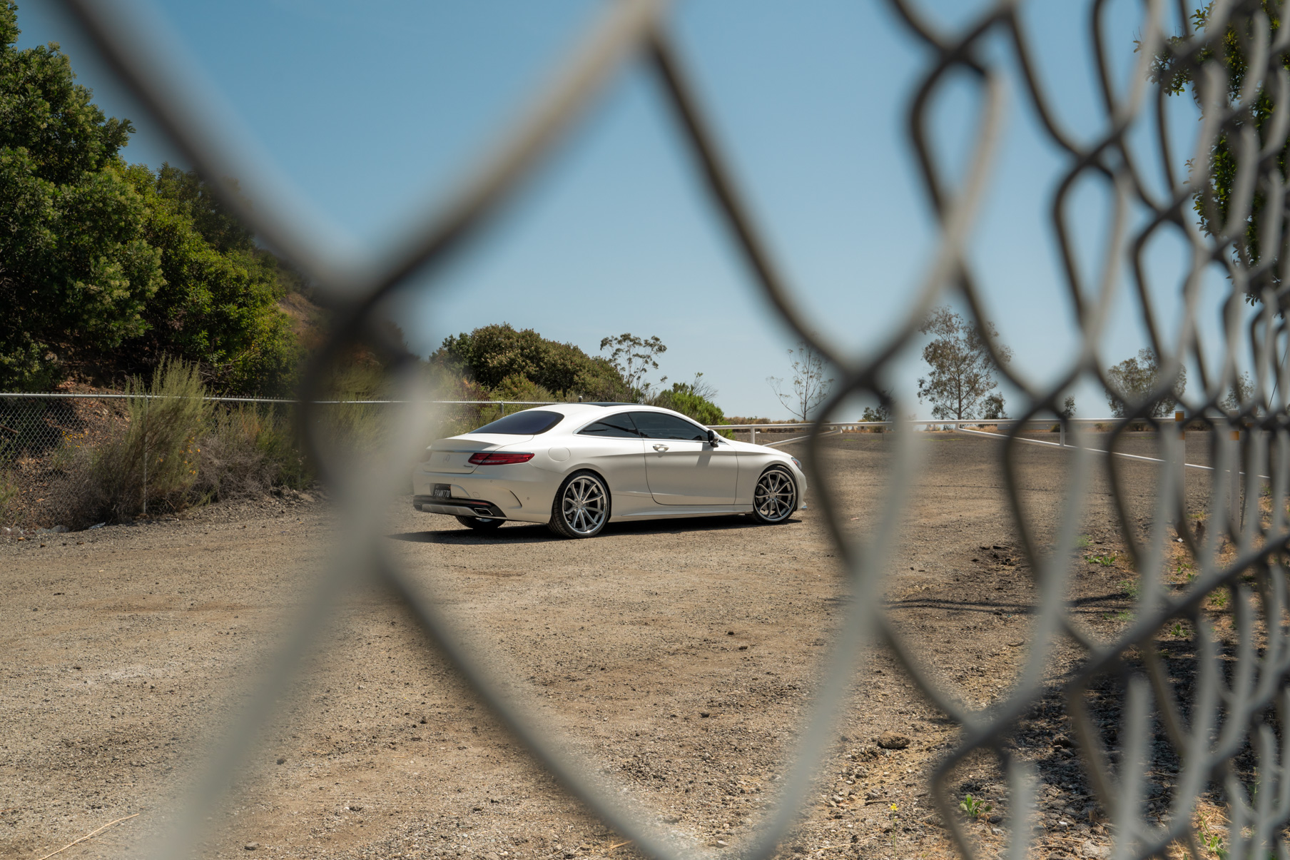 A 2015 Mercedes-Benz S550 on Blaque Diamond BD-F23 Gloss Silver with Chrome Lip Wheels