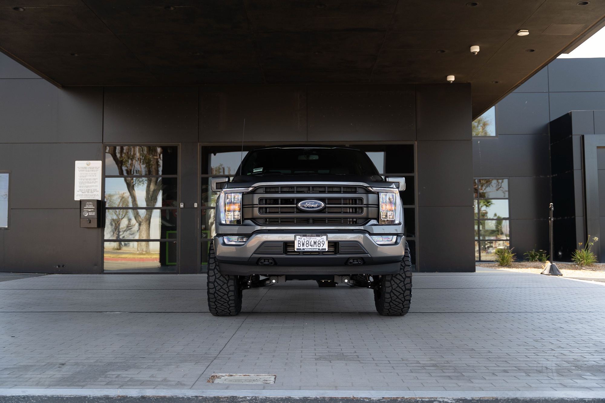 A 2020 Ford F150 on Blaque Diamond BD-O801 Textured Black Wheels
