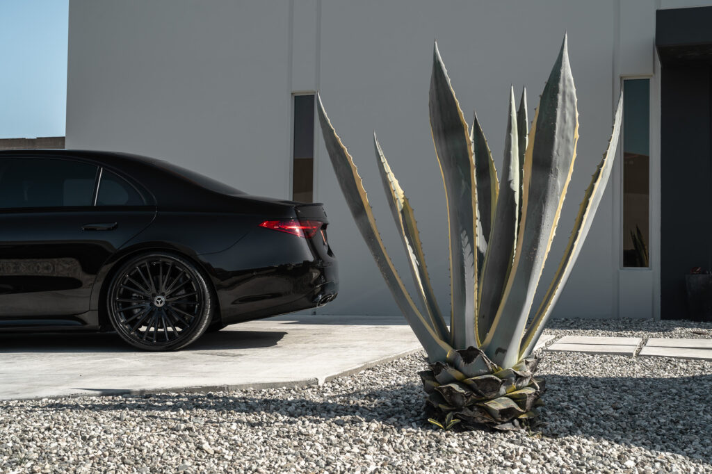 A 2023 Mercedes-Benz S580 on Blaque Diamond BD-715 Gloss Black Wheels