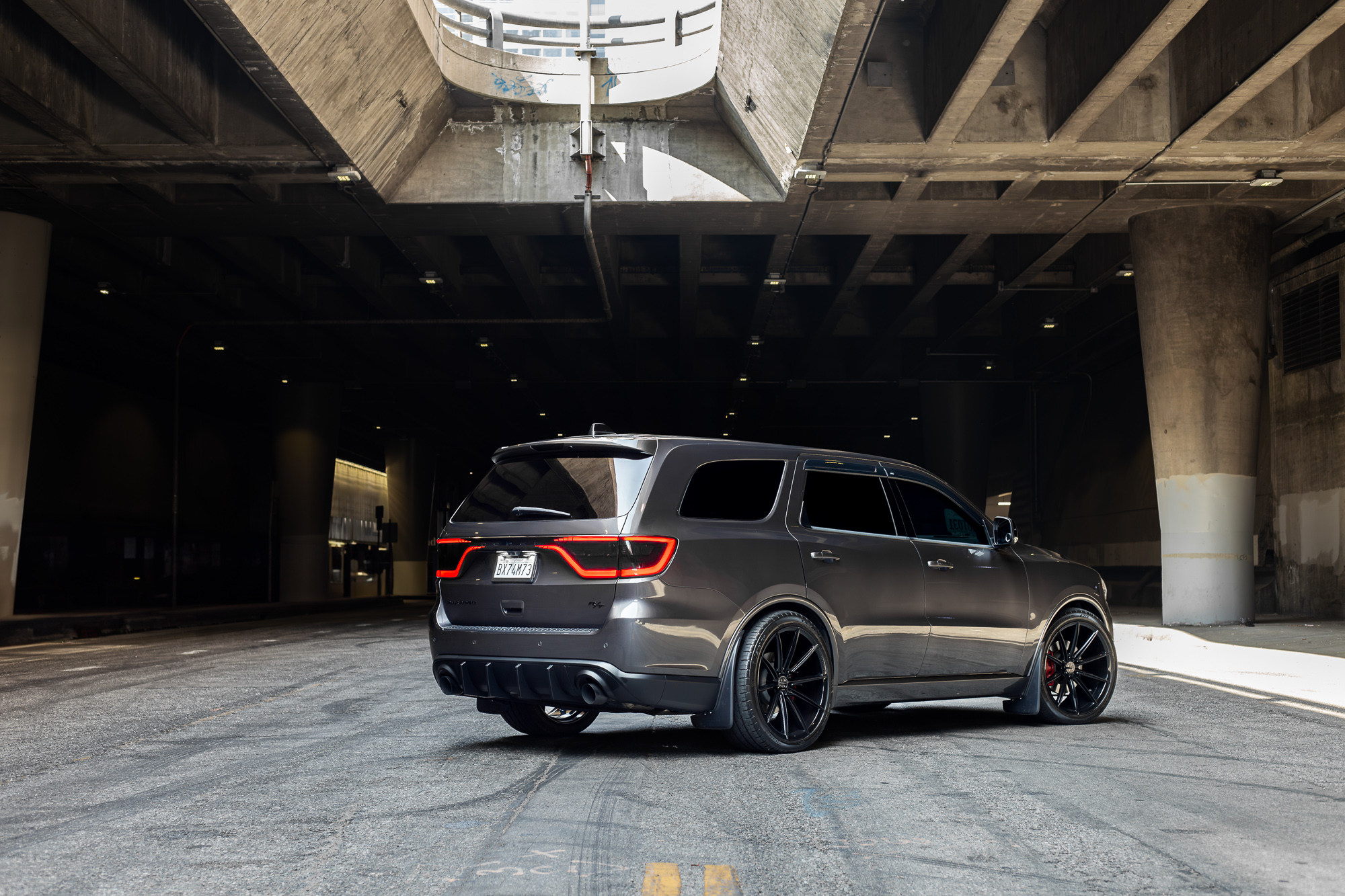 A 2018 Dodge Durango RT on Blaque Diamond BD-11 Gloss Black Wheels