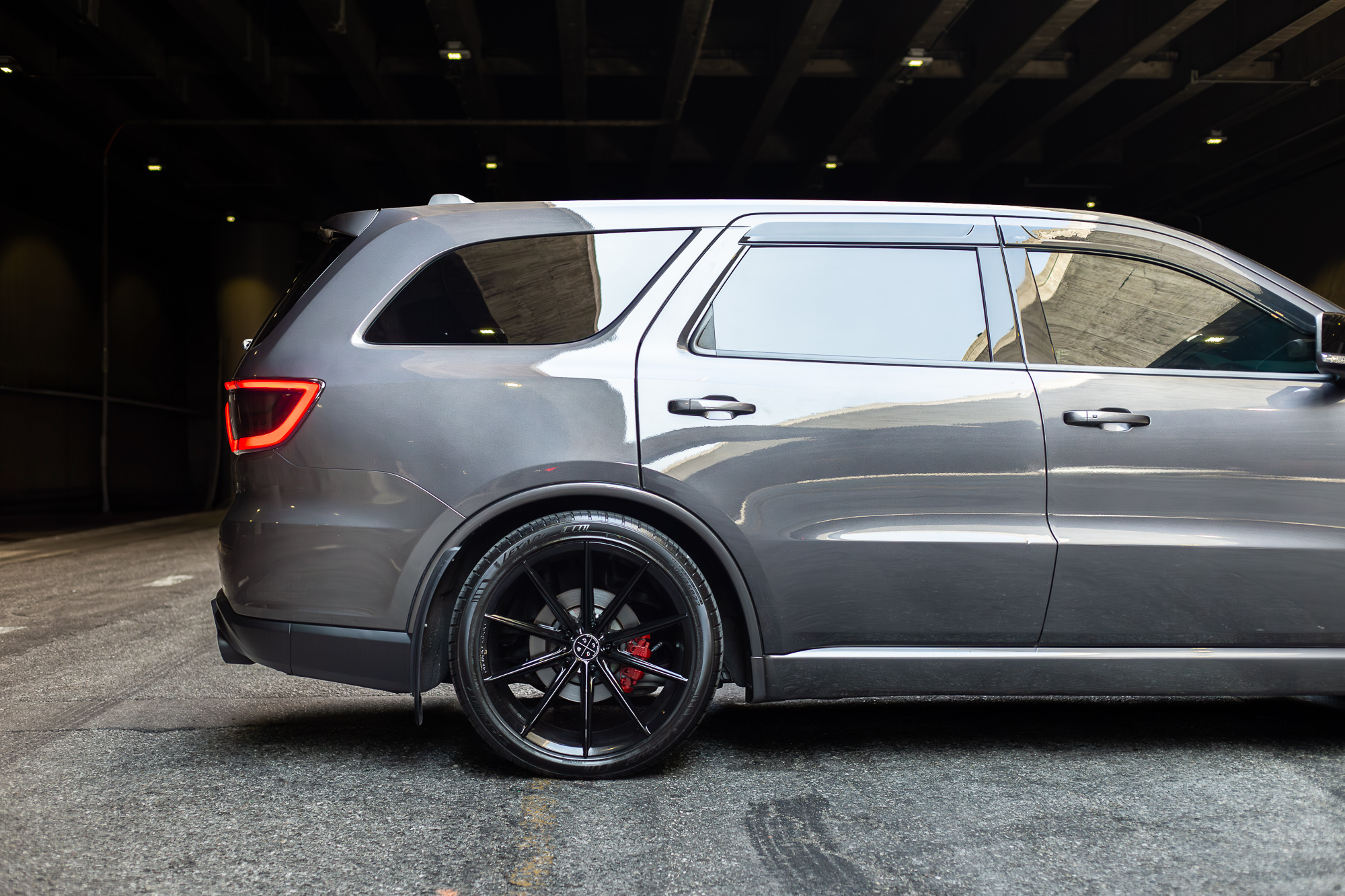A 2018 Dodge Durango RT on Blaque Diamond BD-11 Gloss Black Wheels