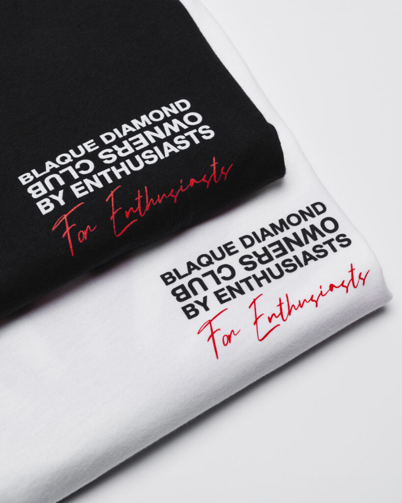 Blaque Diamond Merchandise T-shirts White and Black Lifestyle Product Image