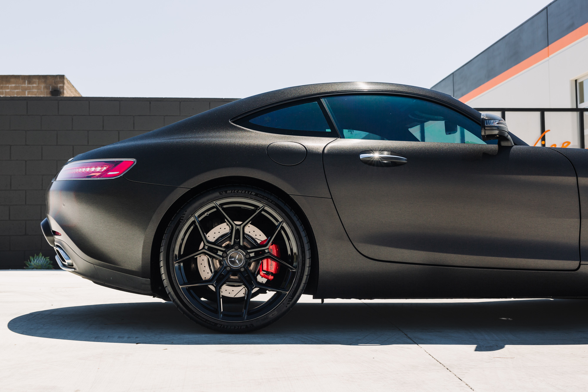 2016 Mercedes-Benz AMG GT S in Brushed Black on Blaque Diamond BD-F25 Wheels in Gloss Black