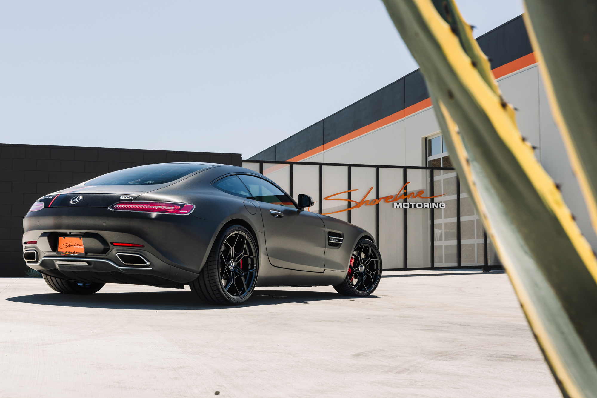 2016 Mercedes-Benz AMG GT S in Brushed Black on Blaque Diamond BD-F25 Wheels in Gloss Black
