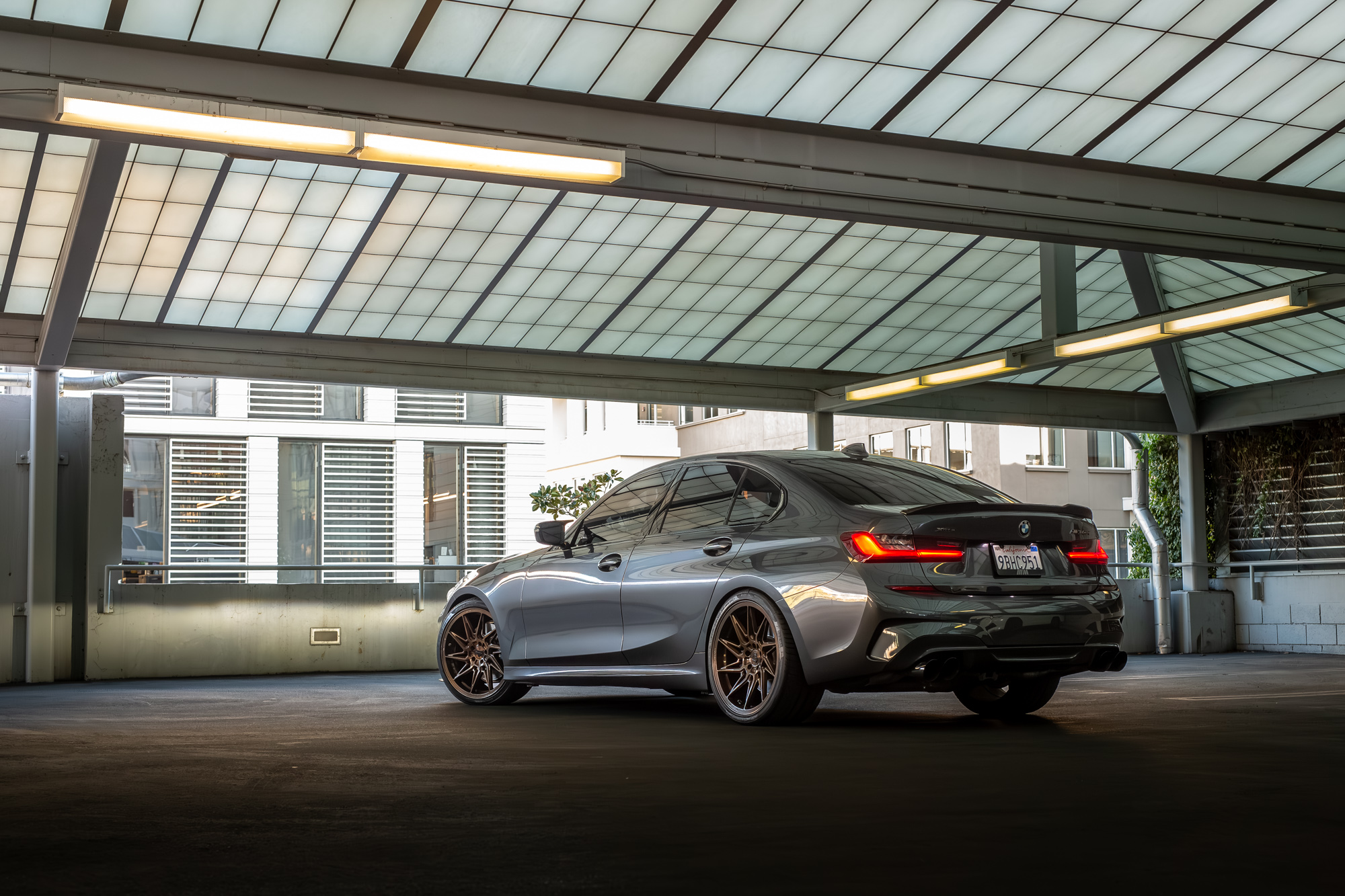 A 2020 BMW M340i on Brushed Bronze Blaque Diamond BD-F25 Wheels