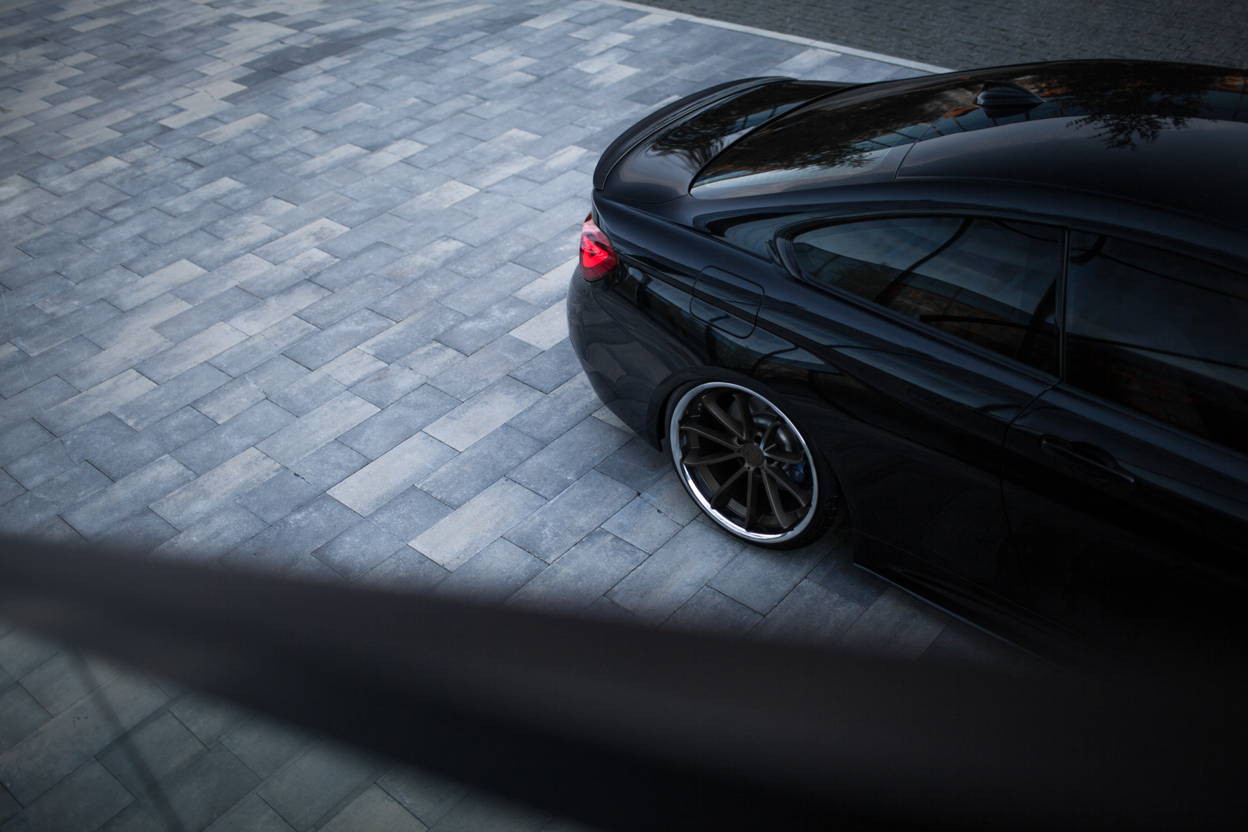 A 2015 BMW 4 Series Coupe on 20 Inch Blaque Diamond BD-23 Bronze Wheels