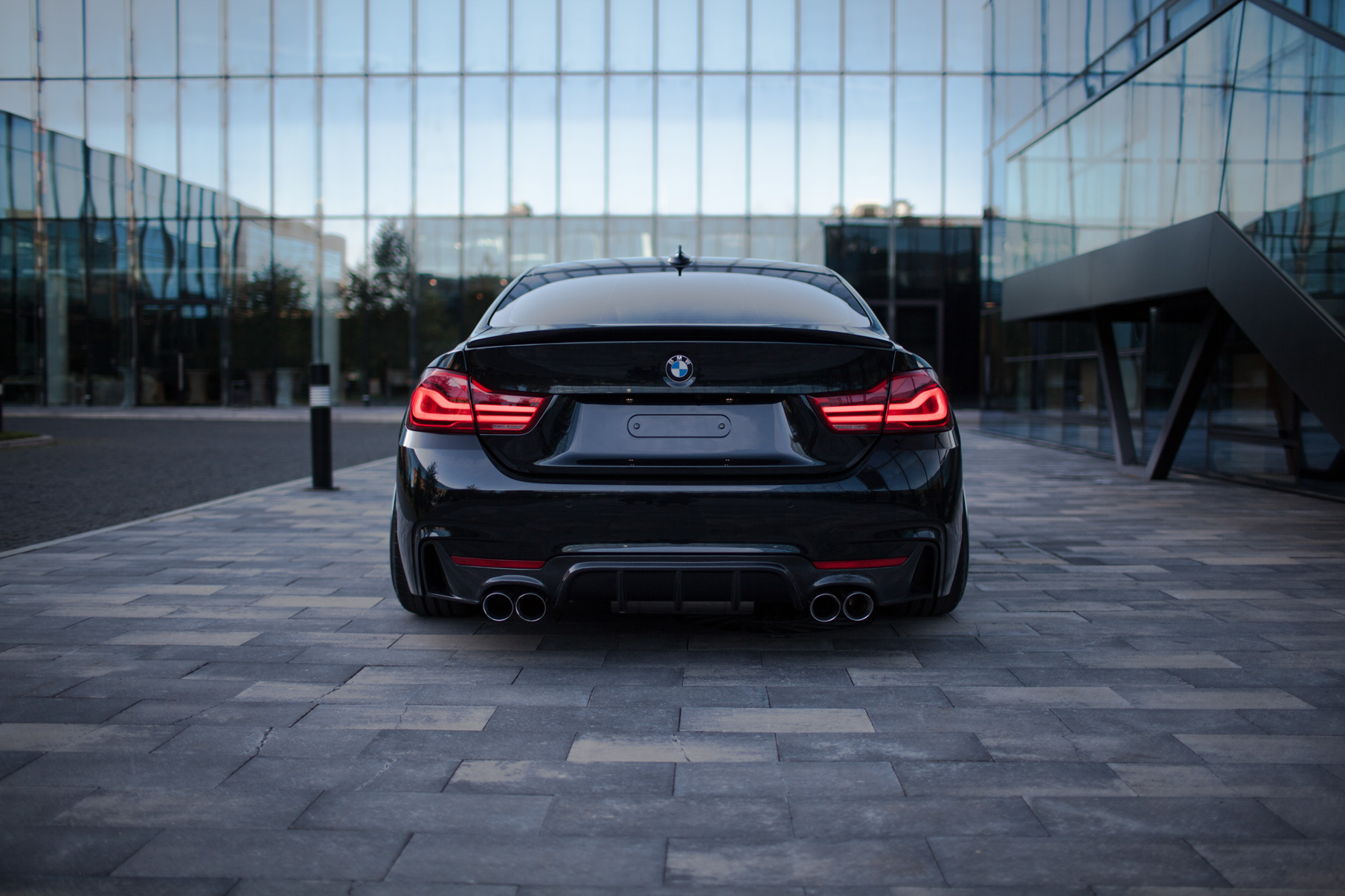 2015 BMW 4 Series Coupe on Blaque Diamond BD23 wheels in a Matte Bronze finish.