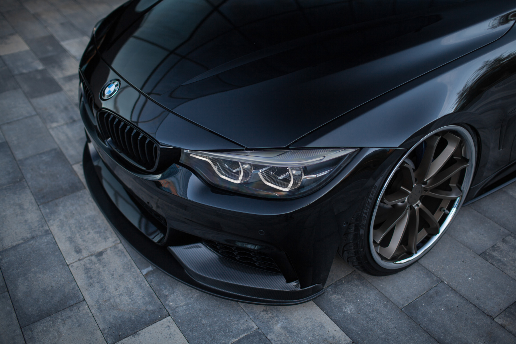 2015 BMW 4 Series Coupe on Blaque Diamond BD23 wheels in a Matte Bronze finish.