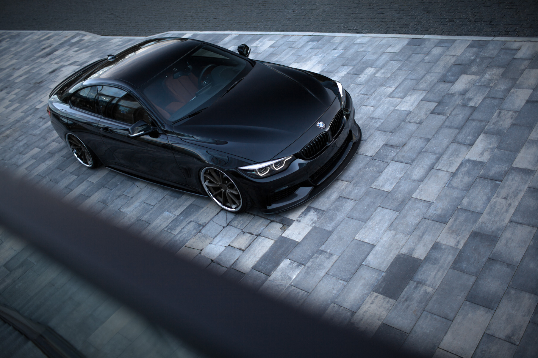 2015 BMW 4 Series Coupe on Blaque Diamond BD23 wheels in a Matte Bronze finish.