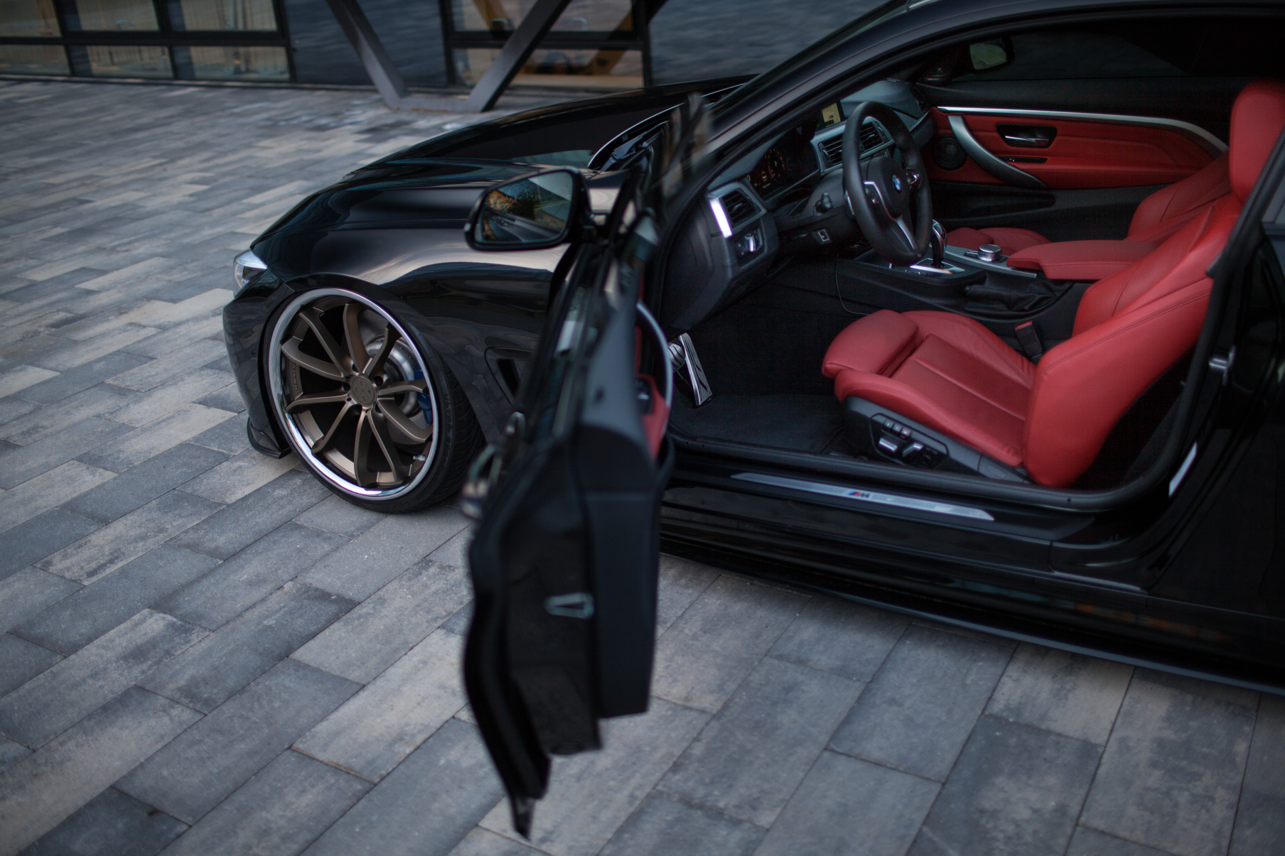 2015 BMW 4 Series Coupe on Blaque Diamond BD23 wheels in a Matte Bronze finish.