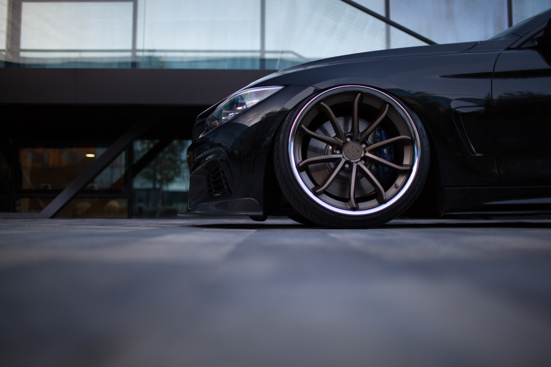 2015 BMW 4 Series Coupe on Blaque Diamond BD23 wheels in a Matte Bronze finish.