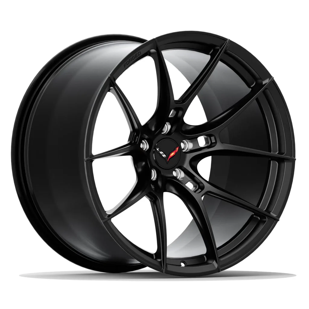 Blaque Diamond Forged BD-FR5 Corvette Satin Black